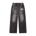 Men’s Vintage Wash Wide Leg Jeans
